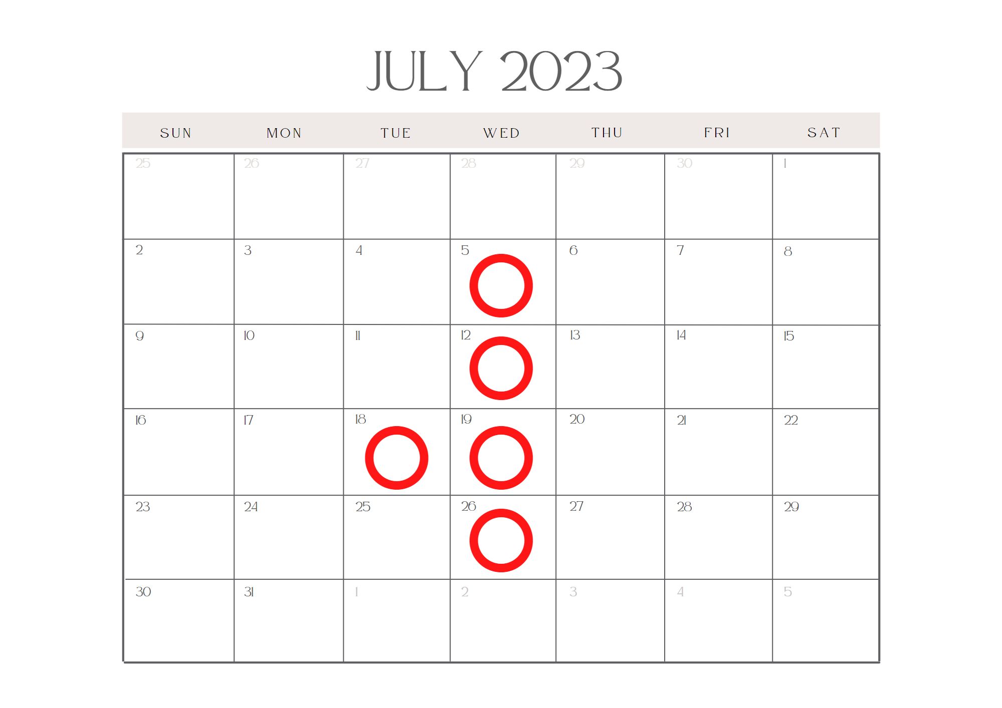 ☆７月の営業カレンダー更新です☆